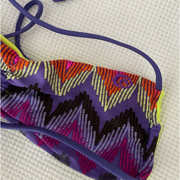 reversible neon bandeau bikini top - Picture 3 of 3